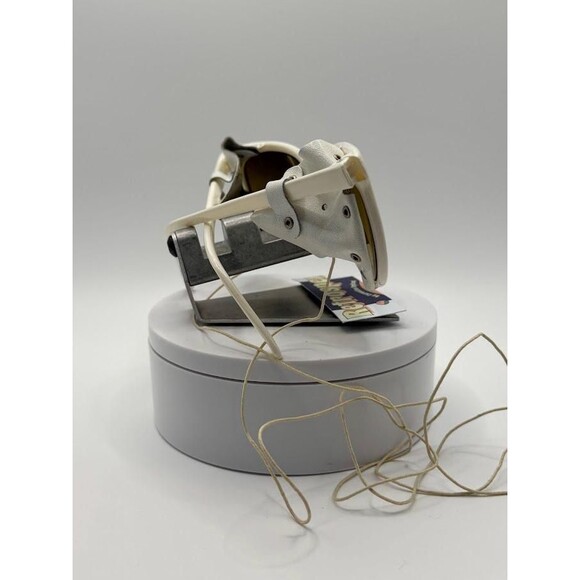 Vintage Cebe Sport Sunglasses | White with Leather Sideshields and Leash France - Picture 9 of 10